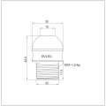 24V LED dome indicator light 3 color